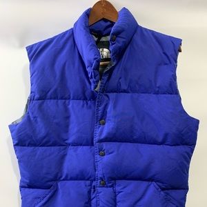 Vtg North Face Vest large royal blue